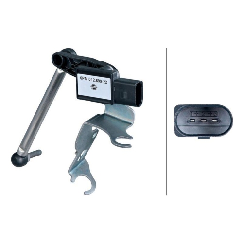 HELLA 6PM 012 699-221 Sensor, Leuchtweitenregulierung f&uuml;r PORSCHE, Hinterachse