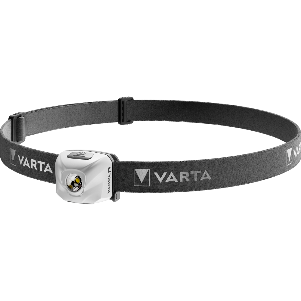 VARTA Outdoor Sports Ultralight H30R Lampe Stirnlampe mit Akku, weiß