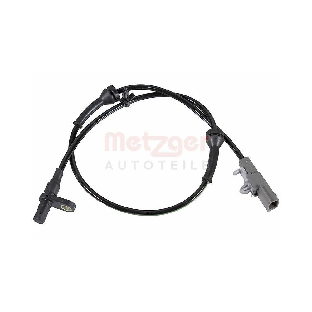 Sensor, Raddrehzahl METZGER 09001519 f&uuml;r NISSAN, Hinterachse links