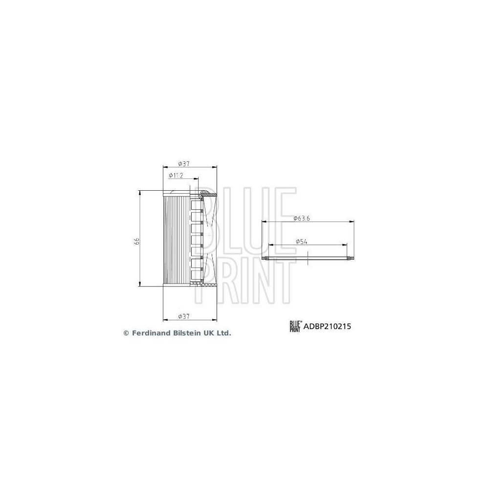 Hydraulikfilter, Automatikgetriebe BLUE PRINT ADBP210215 für MITSUBISHI NISSAN