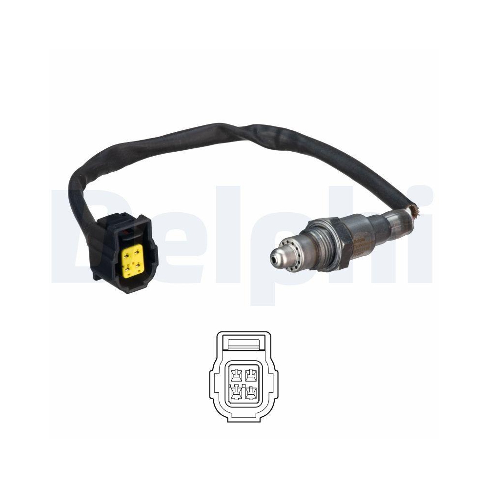 DELPHI ES21119-12B1 Lambdasonde f&uuml;r MERCEDES-BENZ, links, nach Katalysator