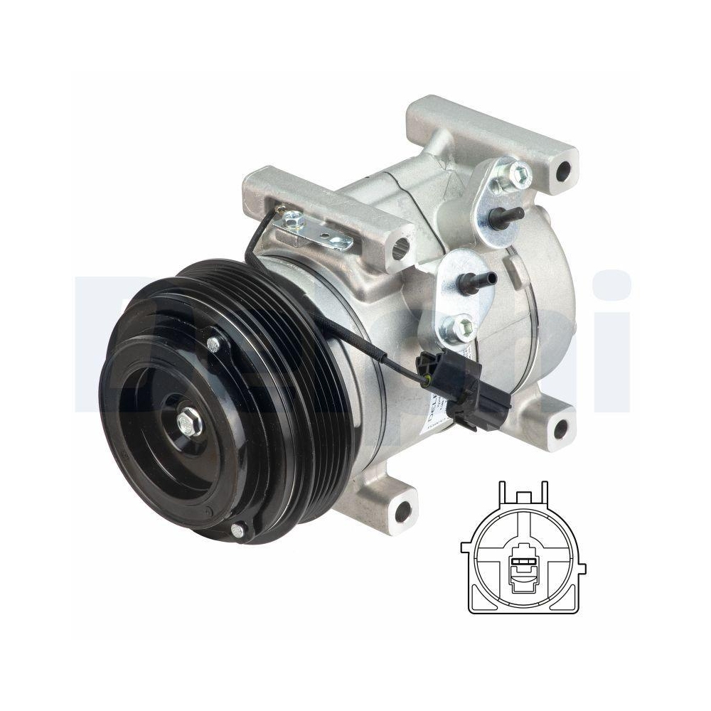 DELPHI CS20551 Kompressor, Klimaanlage f&uuml;r HYUNDAI