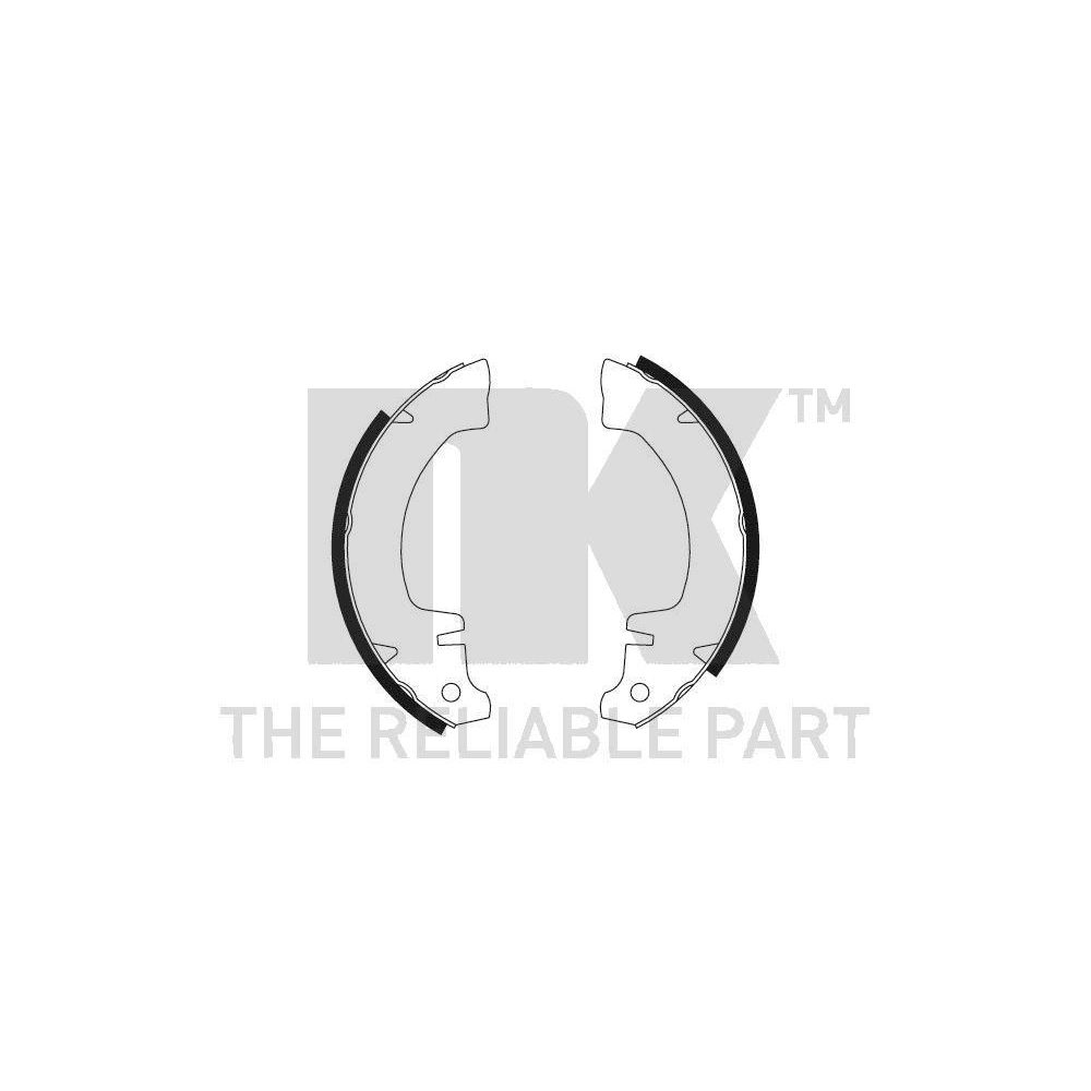 Bremsbackensatz NK 2739237 für RENAULT DACIA MAHINDRA, Hinterachse