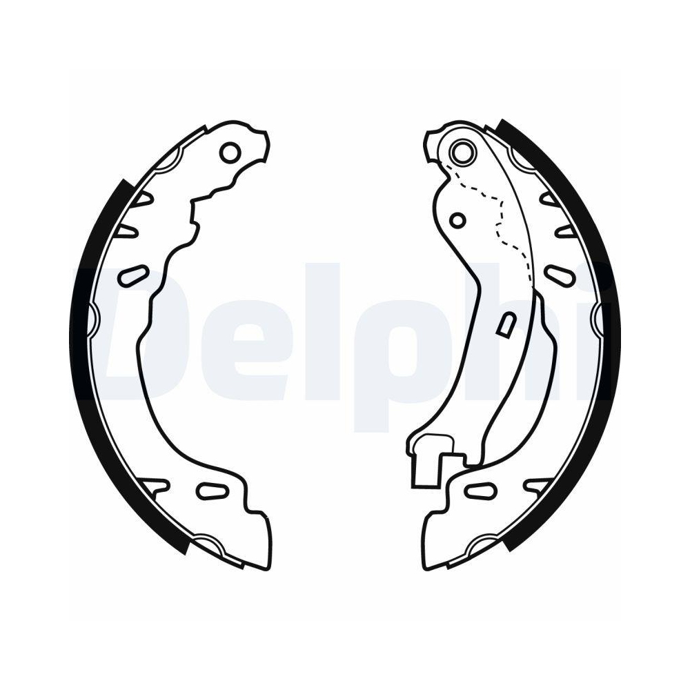 Bremsbackensatz DELPHI LS1971 für FIAT FORD, Hinterachse