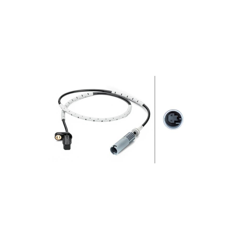 HELLA Sensor, Raddrehzahl 6PU 012 806-381 f&uuml;r BMW HITACHI, Hinterachse