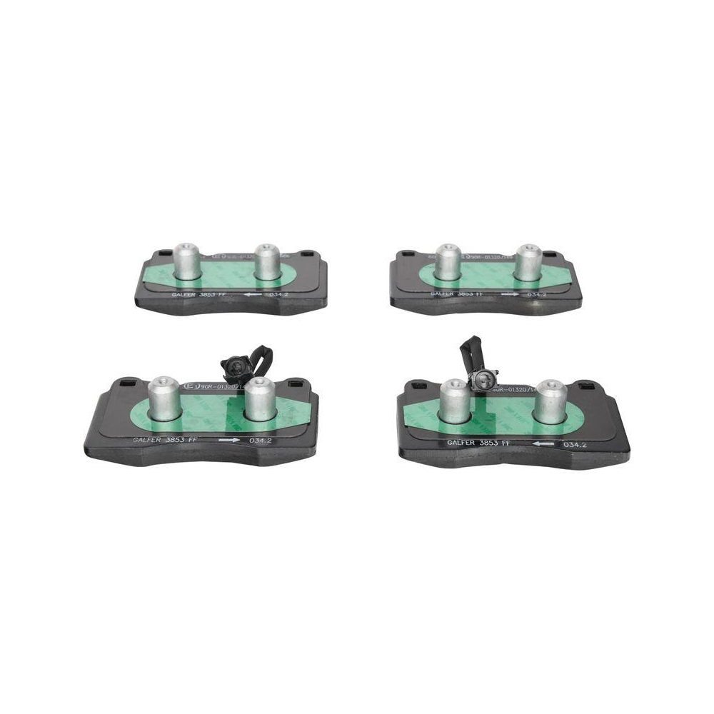 Bremsbelagsatz, Scheibenbremse ATE 13.0460-4854.2 f&uuml;r FIAT, Vorderachse