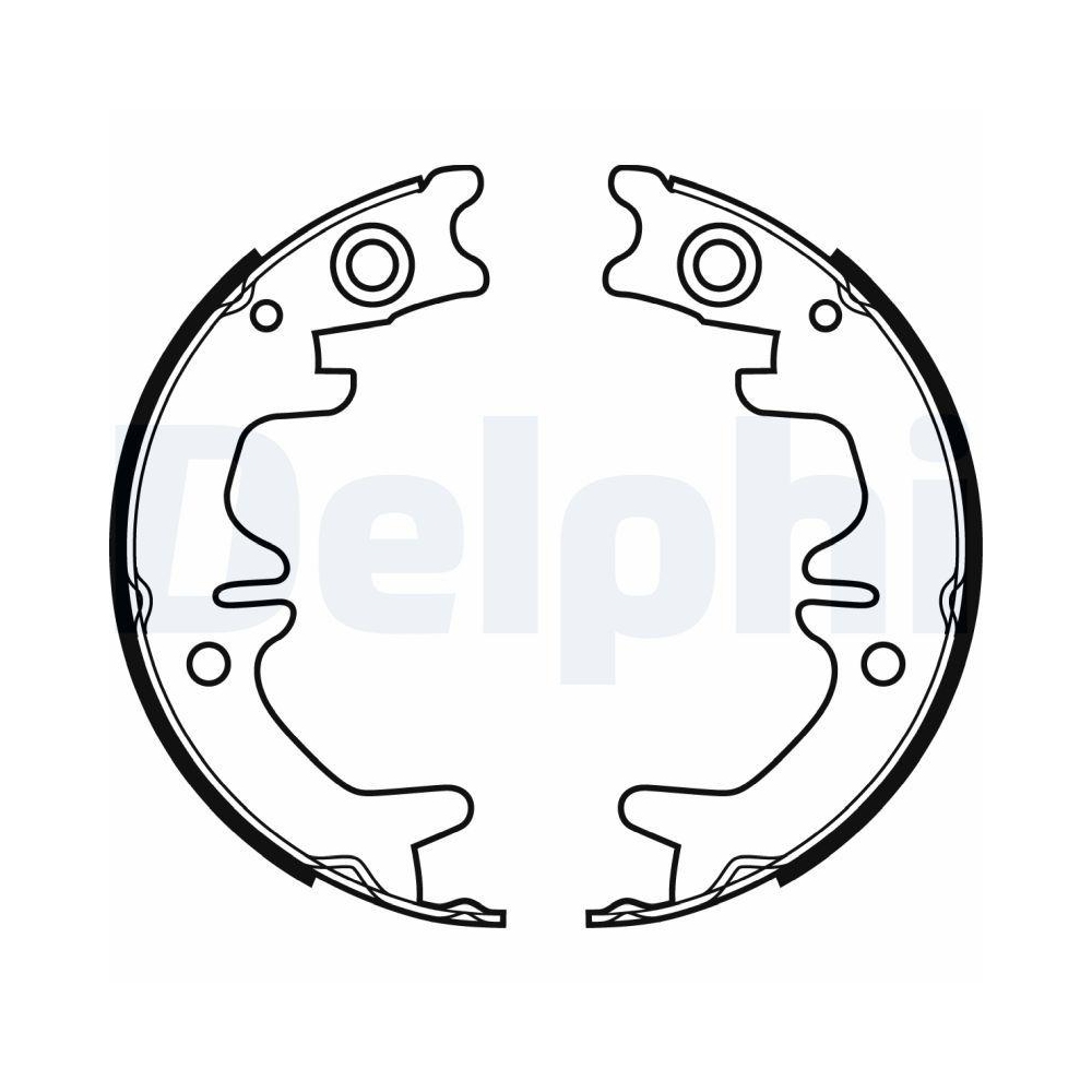 DELPHI LS1974 Bremsbackensatz f&uuml;r TOYOTA LEXUS TOYOTA (GAC), Hinterachse
