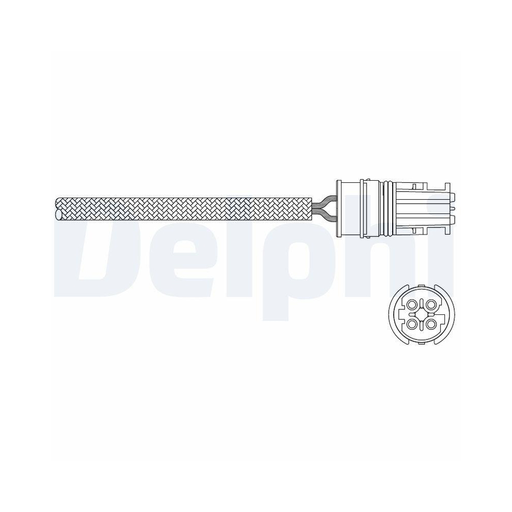 DELPHI ES11051-12B1 Lambdasonde f&uuml;r BMW, links, nach Katalysator, rechts, vorne