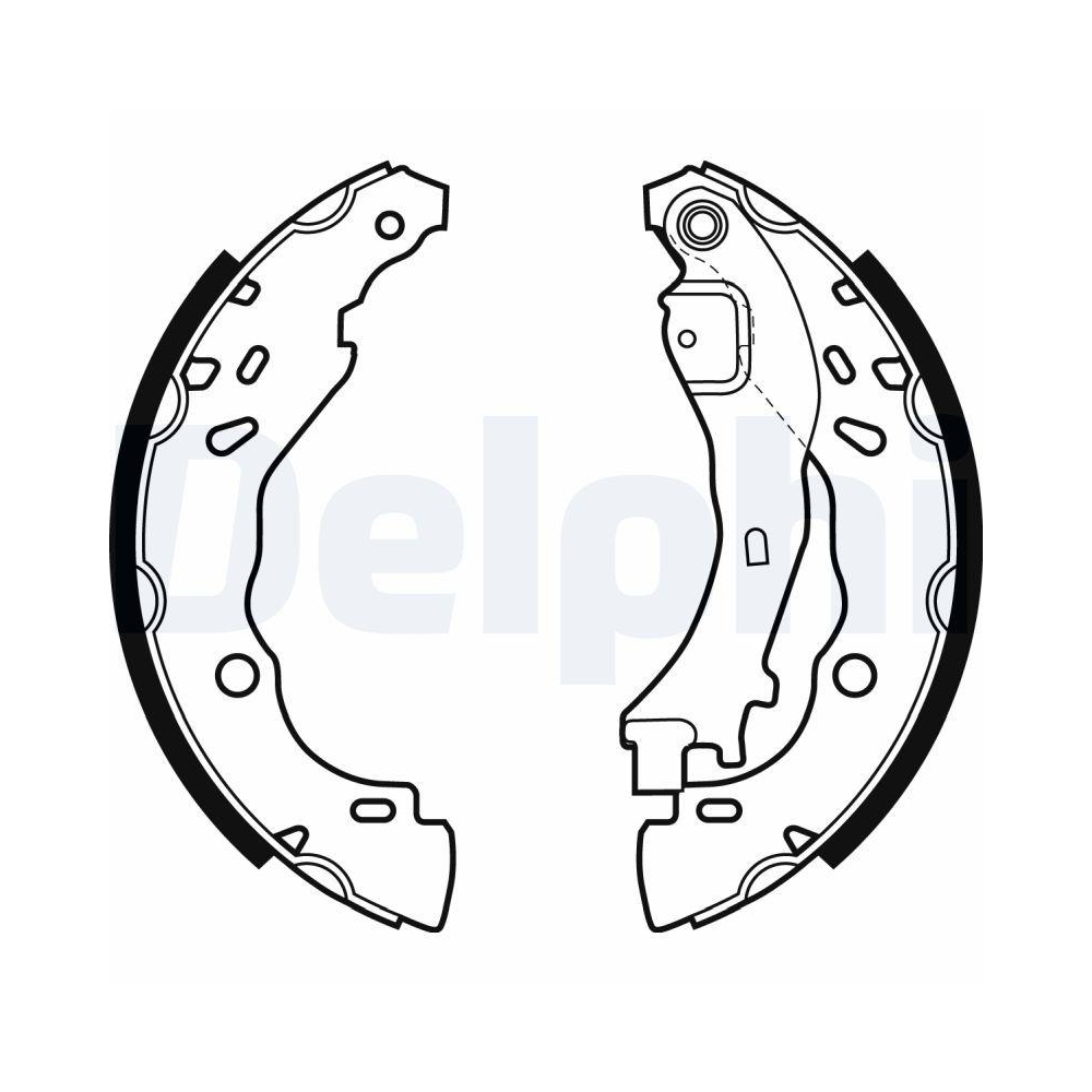 DELPHI LS1975 Bremsbackensatz f&uuml;r CITRO&Euml;N LANCIA PEUGEOT, Hinterachse