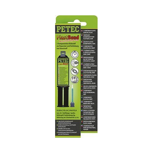 PETEC 5x 98325 PlastBond 24 ml 2K Kunststoffreparaturkleber Schwarz Kleber