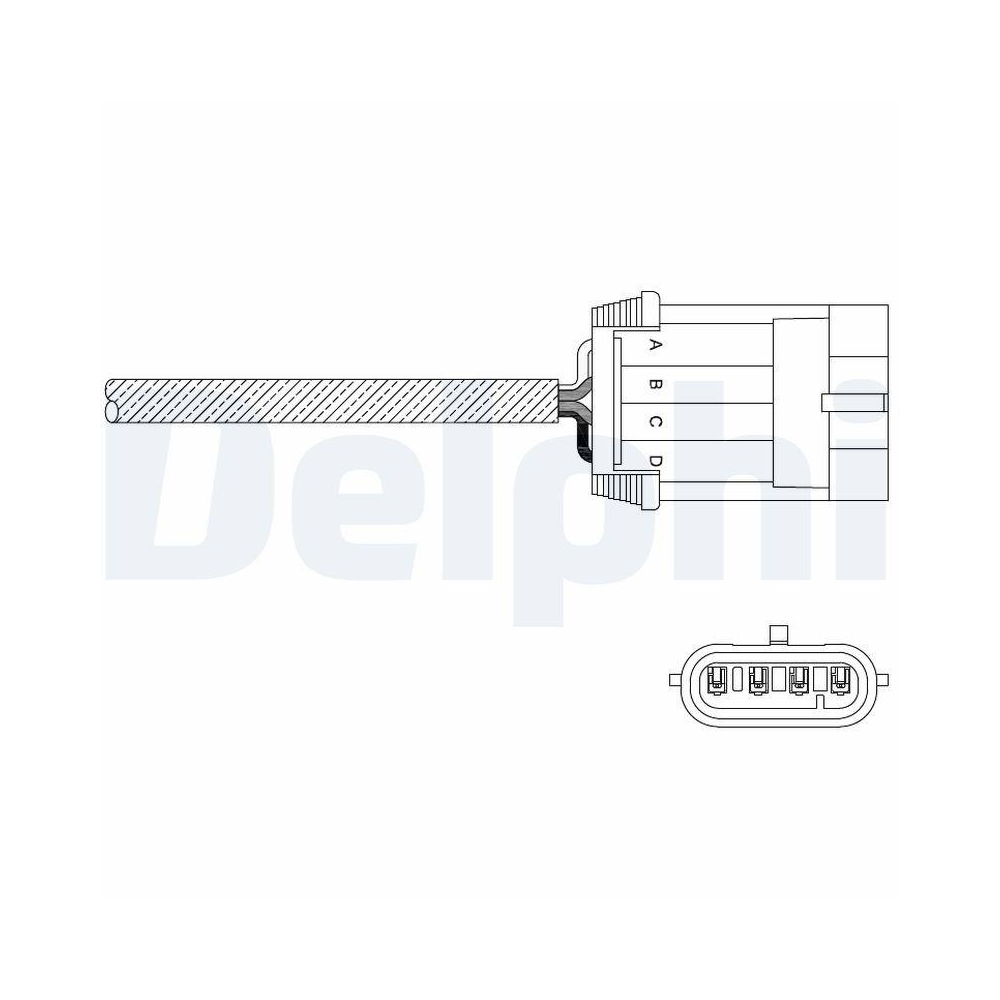 DELPHI ES11052-12B1 Lambdasonde f&uuml;r OPEL VAUXHALL GENERAL MOTORS