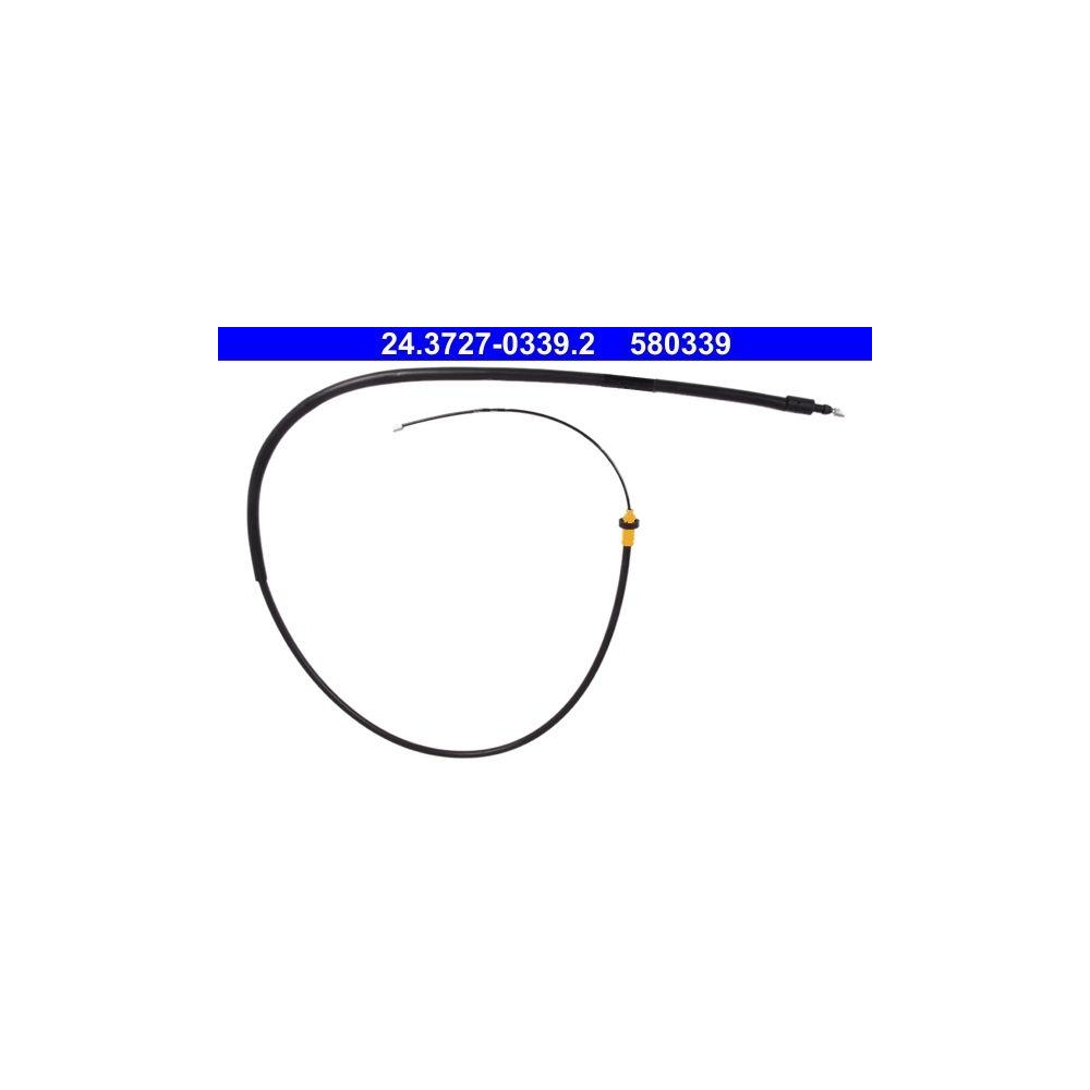 Seilzug, Feststellbremse ATE 24.3727-0339.2 f&uuml;r CITRO&Euml;N PEUGEOT, hinten rechts