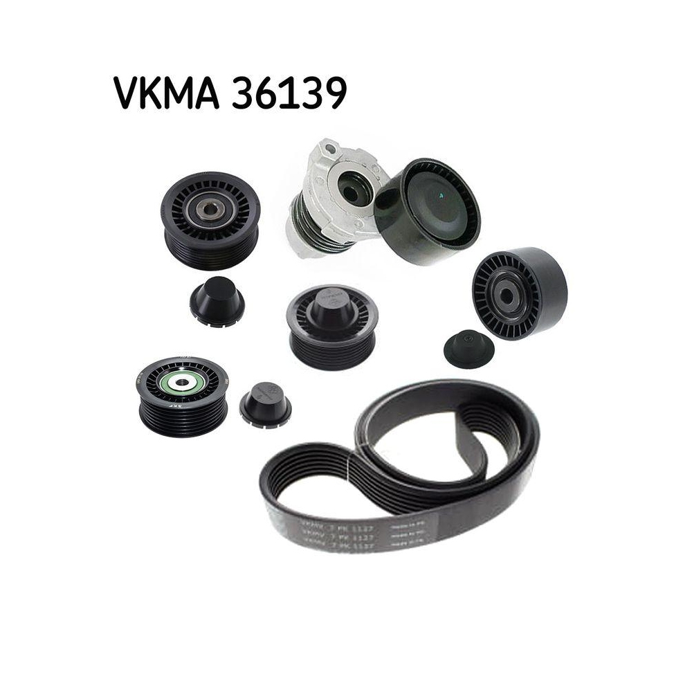 Keilrippenriemensatz SKF VKMA 36139 f&uuml;r MERCEDES-BENZ NISSAN OPEL RENAULT DACIA