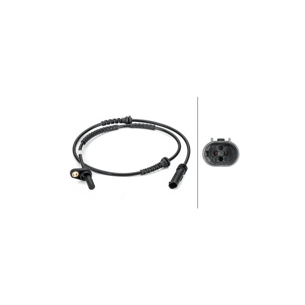 HELLA Sensor, Raddrehzahl 6PU 012 806-441 f&uuml;r BMW HITACHI, Vorderachse