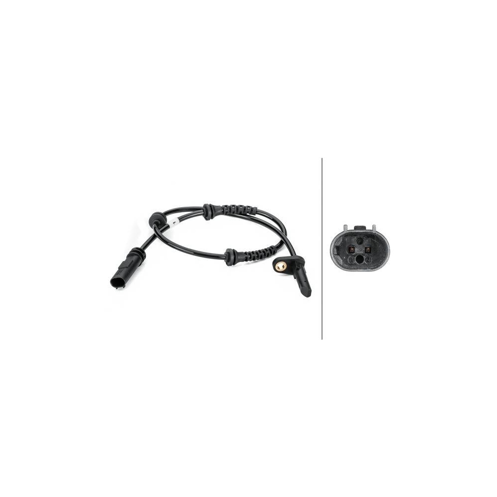 HELLA Sensor, Raddrehzahl 6PU 012 806-451 f&uuml;r BMW, Hinterachse