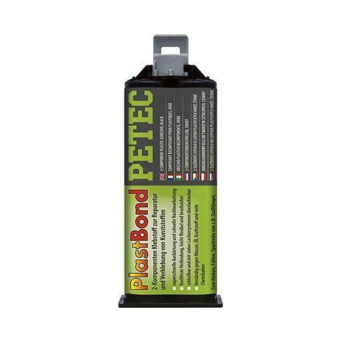 PETEC 3x 98350 PlastBond 50 ml 2K Kunststoffreparaturkleber Schwarz Kleber