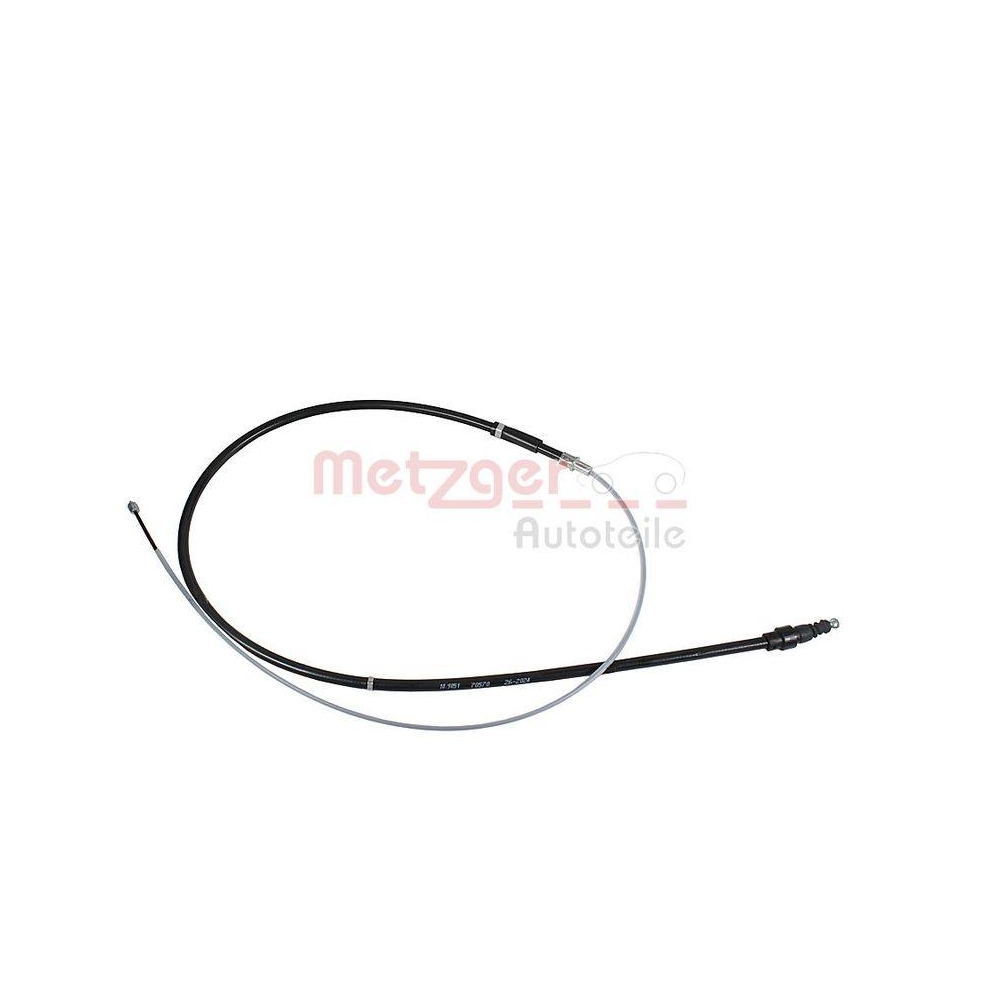 Seilzug, Feststellbremse METZGER 10.9051 für SKODA, hinten links, hinten rechts