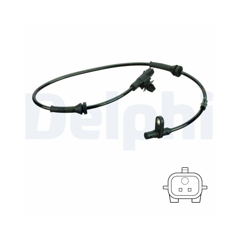 DELPHI SS20777 Sensor, Raddrehzahl f&uuml;r NISSAN, Hinterachse rechts