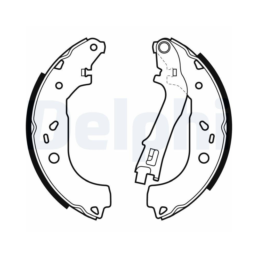 DELPHI LS1979 Bremsbackensatz f&uuml;r FIAT LANCIA OPEL VAUXHALL CHEVROLET