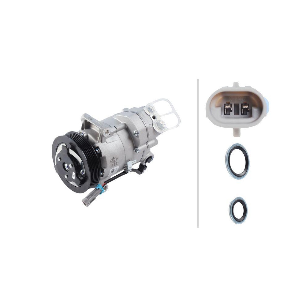 HELLA Kompressor, Klimaanlage 8FK 366 200-431 >>> Easy2Fit <<< f&uuml;r OPEL VAUXHALL