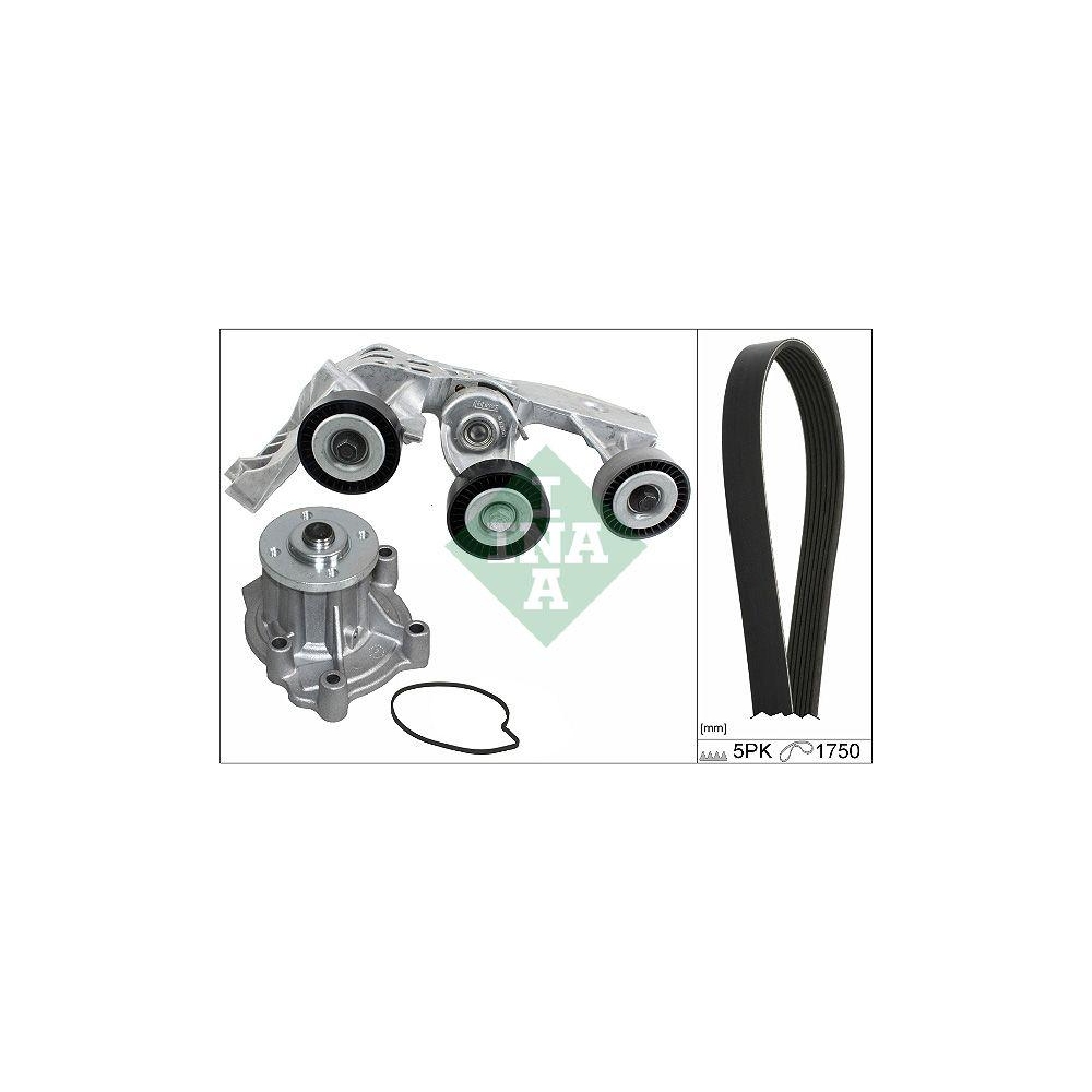 Wasserpumpe + Keilrippenriemensatz Schaeffler INA 529 0081 31 f&uuml;r MERCEDES-BENZ