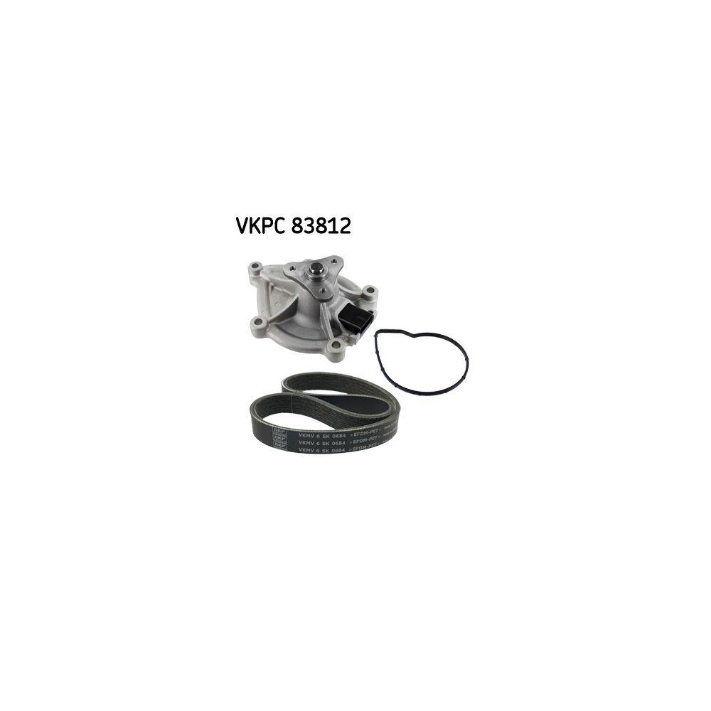 Wasserpumpe + Keilrippenriemensatz SKF VKMC 33843 f&uuml;r BMW CITRO&Euml;N OPEL PEUGEOT