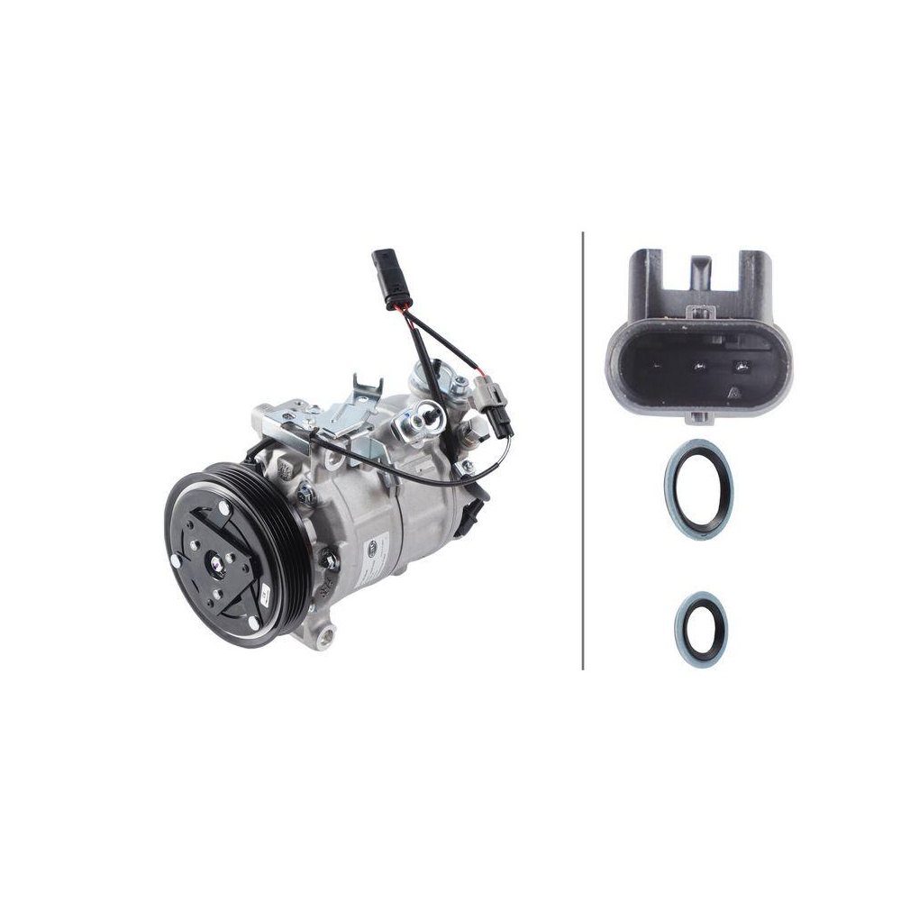 HELLA Kompressor, Klimaanlage 8FK 366 200-461 >>> Easy2Fit <<< f&uuml;r MERCEDES-BENZ