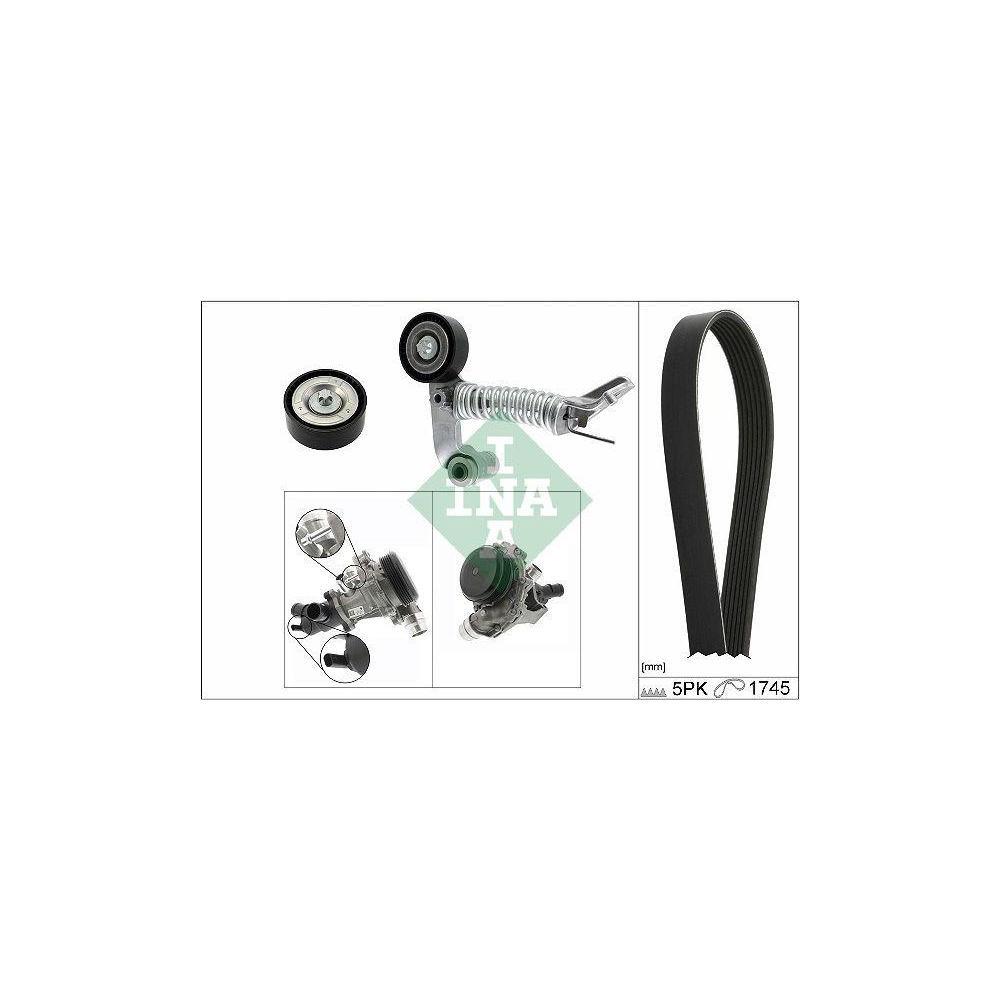 Wasserpumpe + Keilrippenriemensatz Schaeffler INA 529 0319 30 f&uuml;r MERCEDES-BENZ