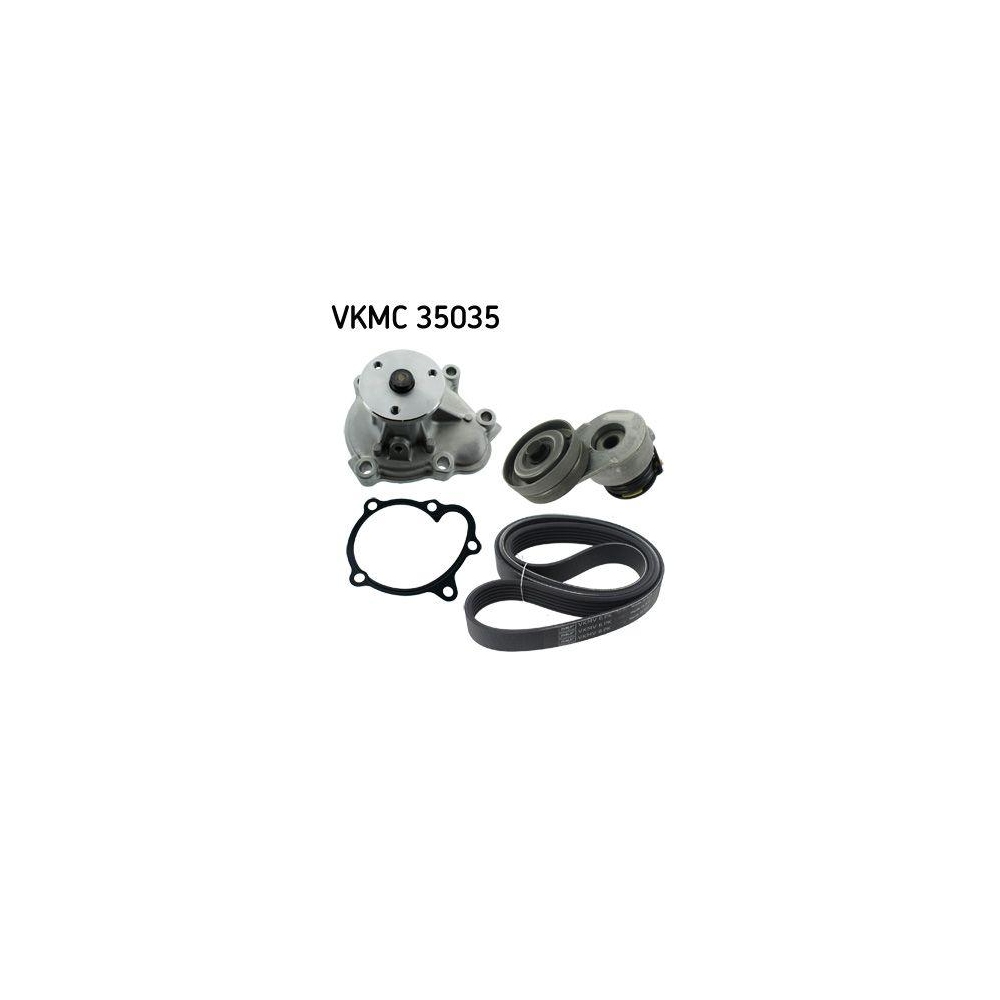 Wasserpumpe + Keilrippenriemensatz SKF VKMC 35035 f&uuml;r HONDA OPEL VAUXHALL