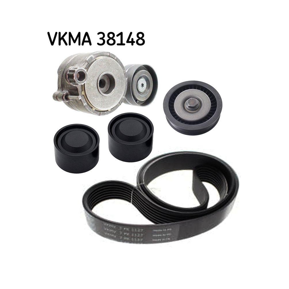 Keilrippenriemensatz SKF VKMA 38148 f&uuml;r CHRYSLER MERCEDES-BENZ TOYOTA JEEP