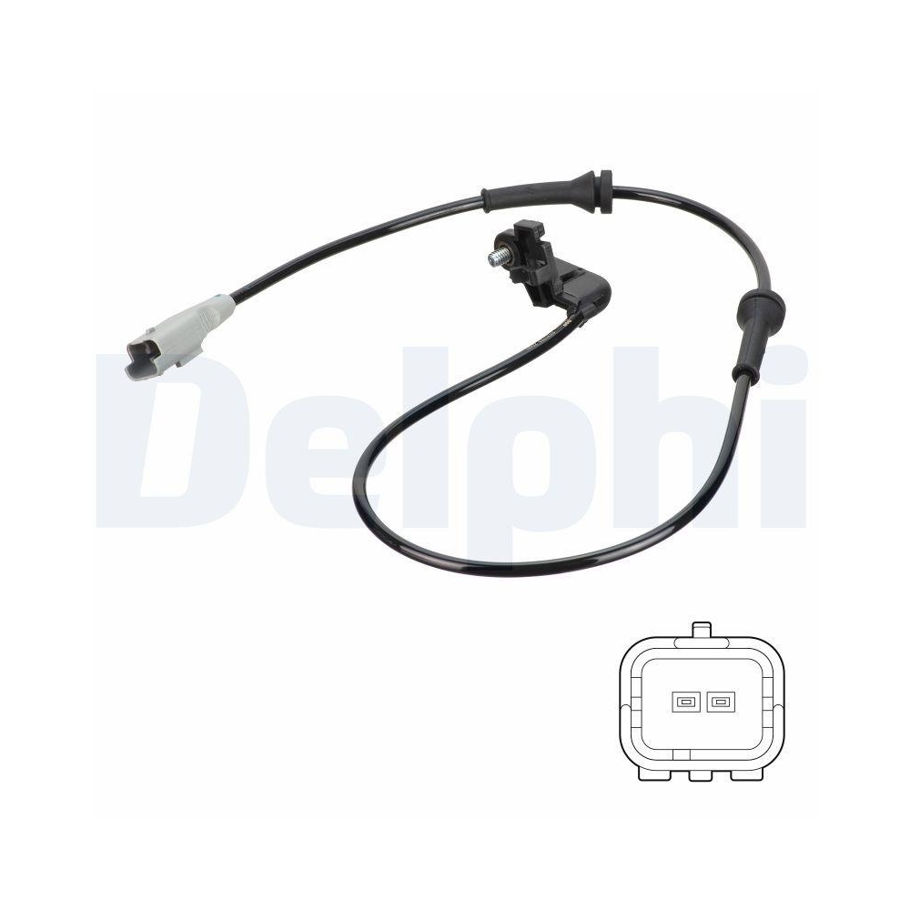 DELPHI SS20763 Sensor, Raddrehzahl f&uuml;r CITRO&Euml;N PEUGEOT, Hinterachse