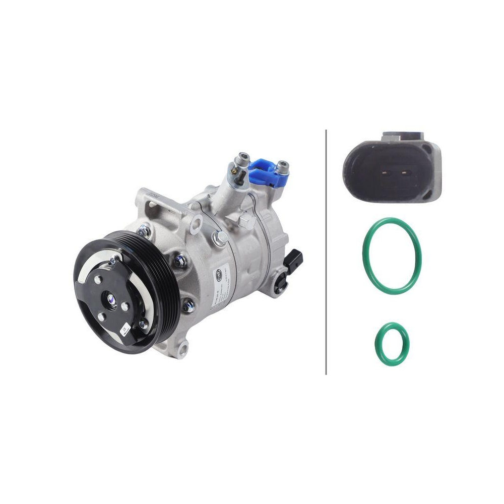 HELLA Kompressor, Klimaanlage 8FK 366 200-491 >>> Easy2Fit <<< f&uuml;r AUDI MAN SEAT