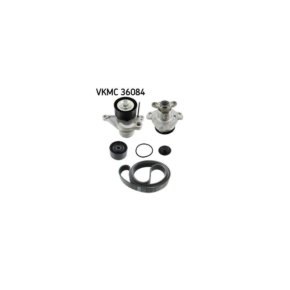 Wasserpumpe + Keilrippenriemensatz SKF VKMC 36084 f&uuml;r HONDA NISSAN OPEL RENAULT