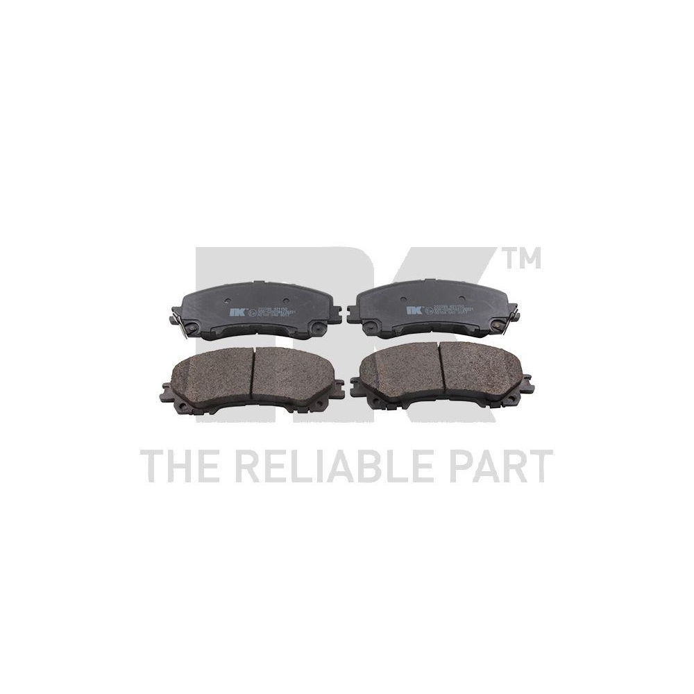 Bremsbelagsatz, Scheibenbremse NK 222286 f&uuml;r NISSAN RENAULT INFINITI