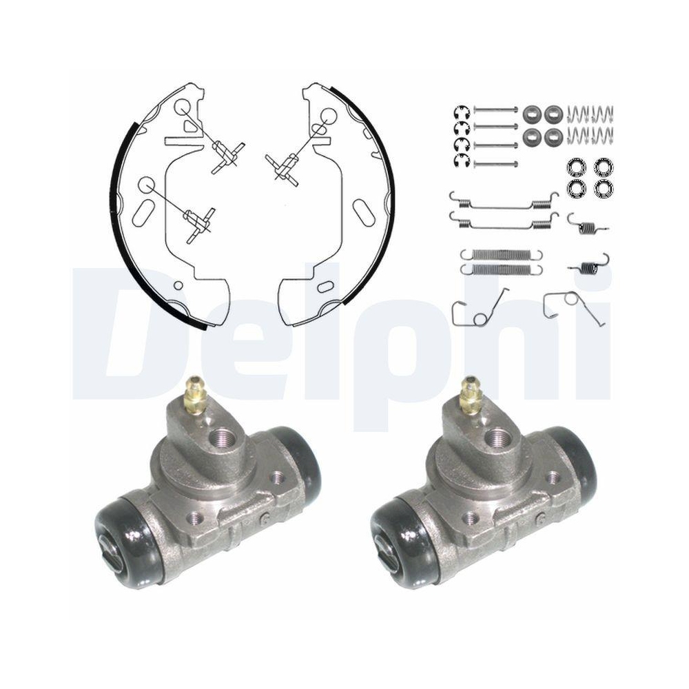 DELPHI KP953 Bremsbackensatz f&uuml;r RENAULT, Hinterachse