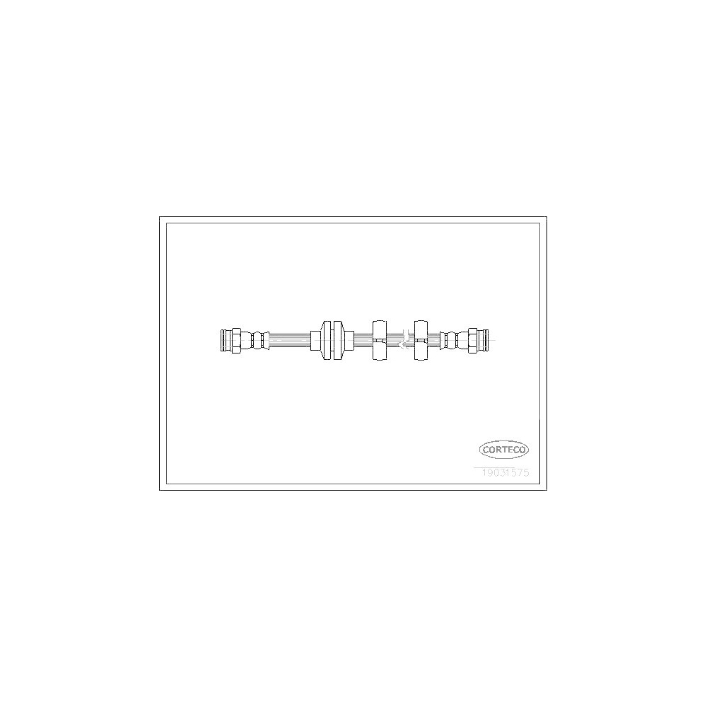Bremsschlauch CORTECO 19031575 f&uuml;r ALFA ROMEO, Vorderachse