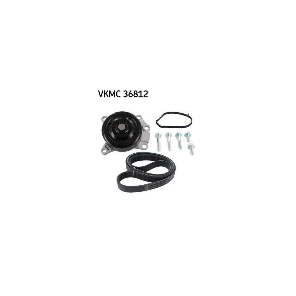 Wasserpumpe + Keilrippenriemensatz SKF VKMC 36812 f&uuml;r CITRO&Euml;N DAIHATSU OPEL