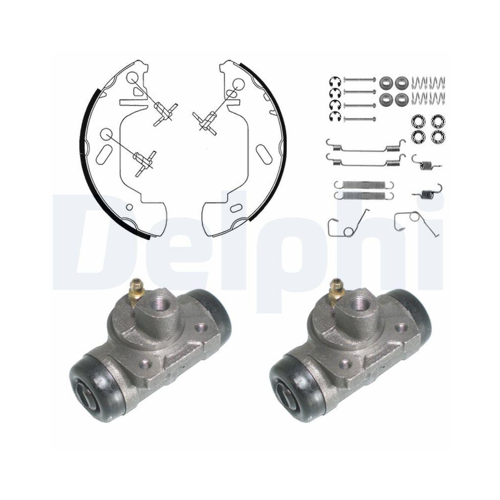 DELPHI KP954 Bremsbackensatz für FORD, Hinterachse