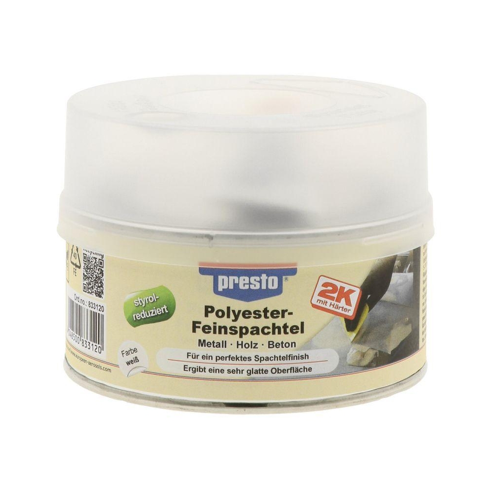 Feinspachtel PRESTO 833120 Feinspachtel styrolreduziert 500 g f&uuml;r