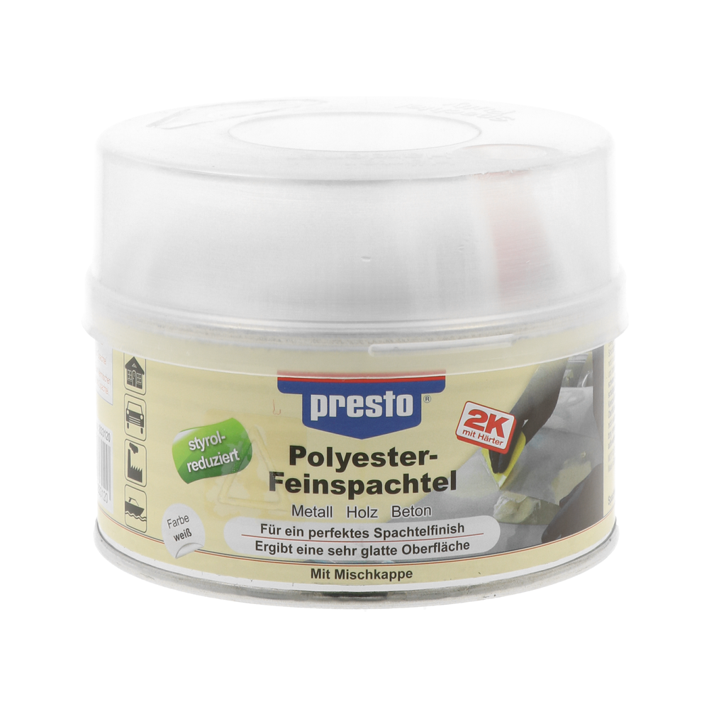 Feinspachtel PRESTO 833120 Feinspachtel styrolreduziert 500 g f&uuml;r