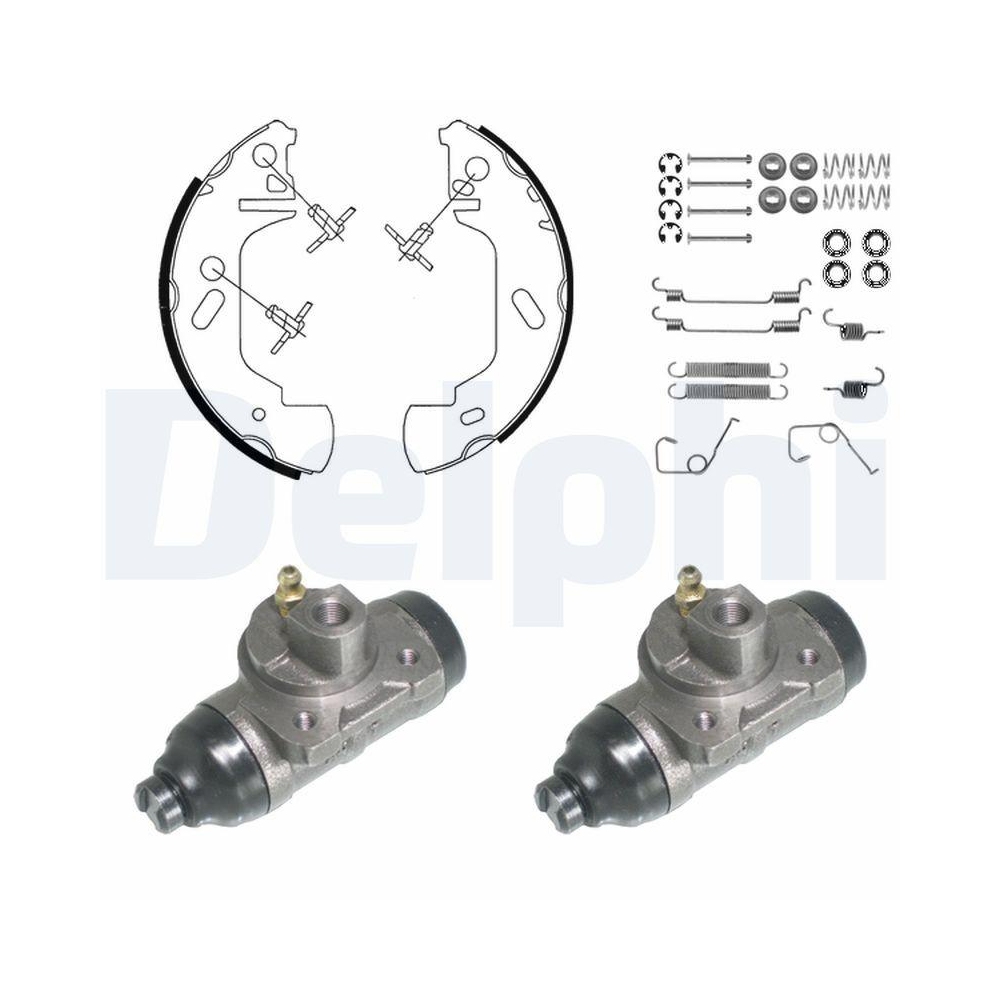 DELPHI KP955 Bremsbackensatz f&uuml;r, Hinterachse