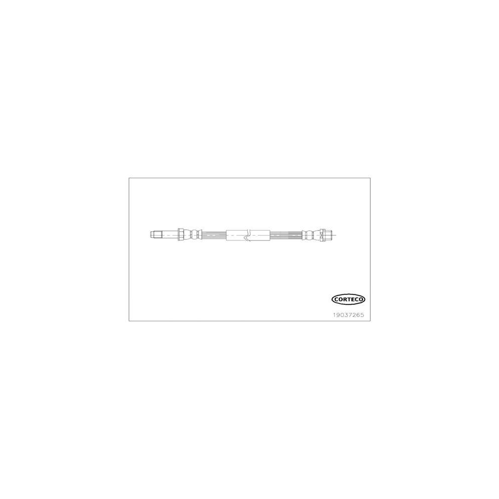 Bremsschlauch CORTECO 19037265 f&uuml;r MERCEDES-BENZ, Hinterachse