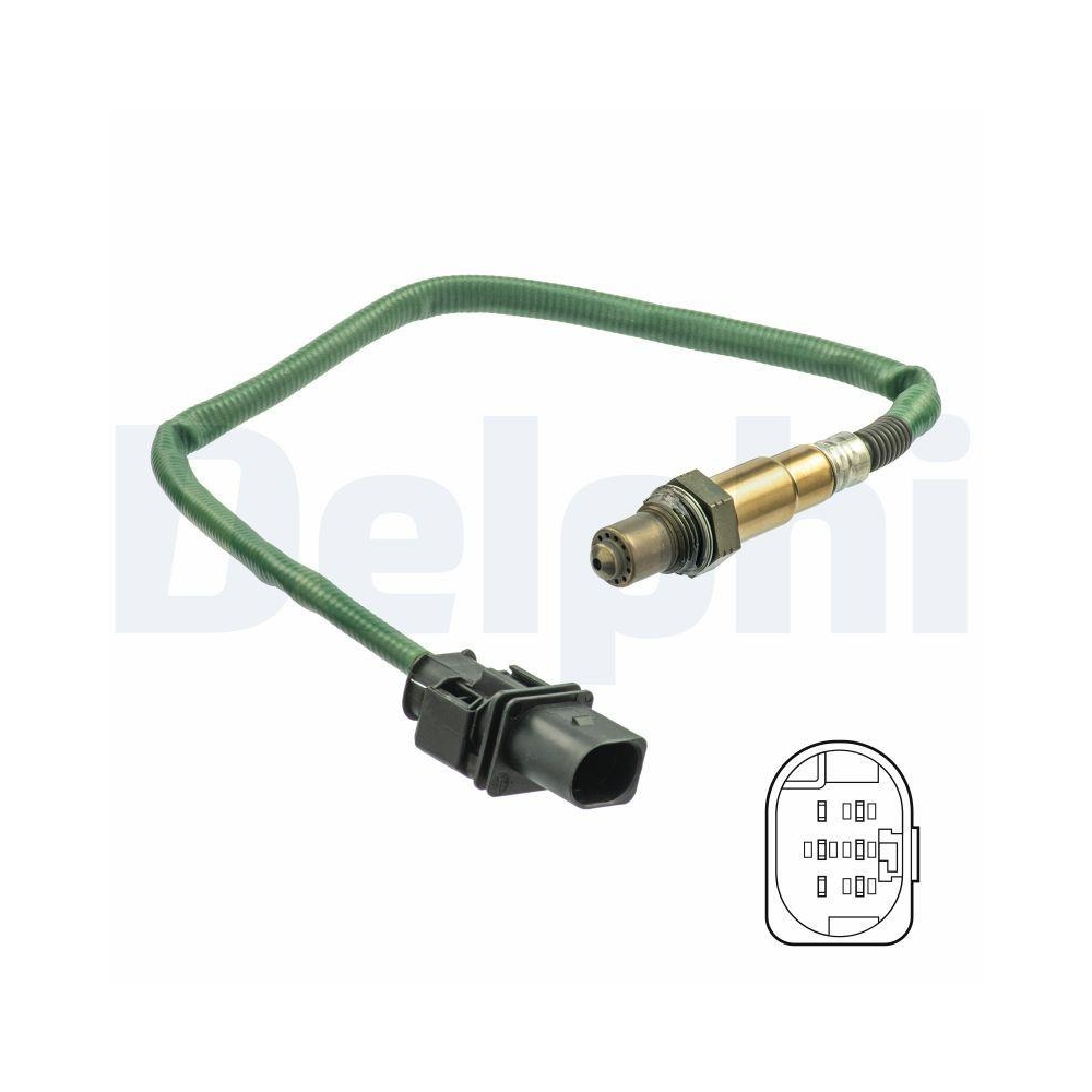 Lambdasonde DELPHI ES20552-12B1 für MERCEDES-BENZ SMART, links, nach Katalysator