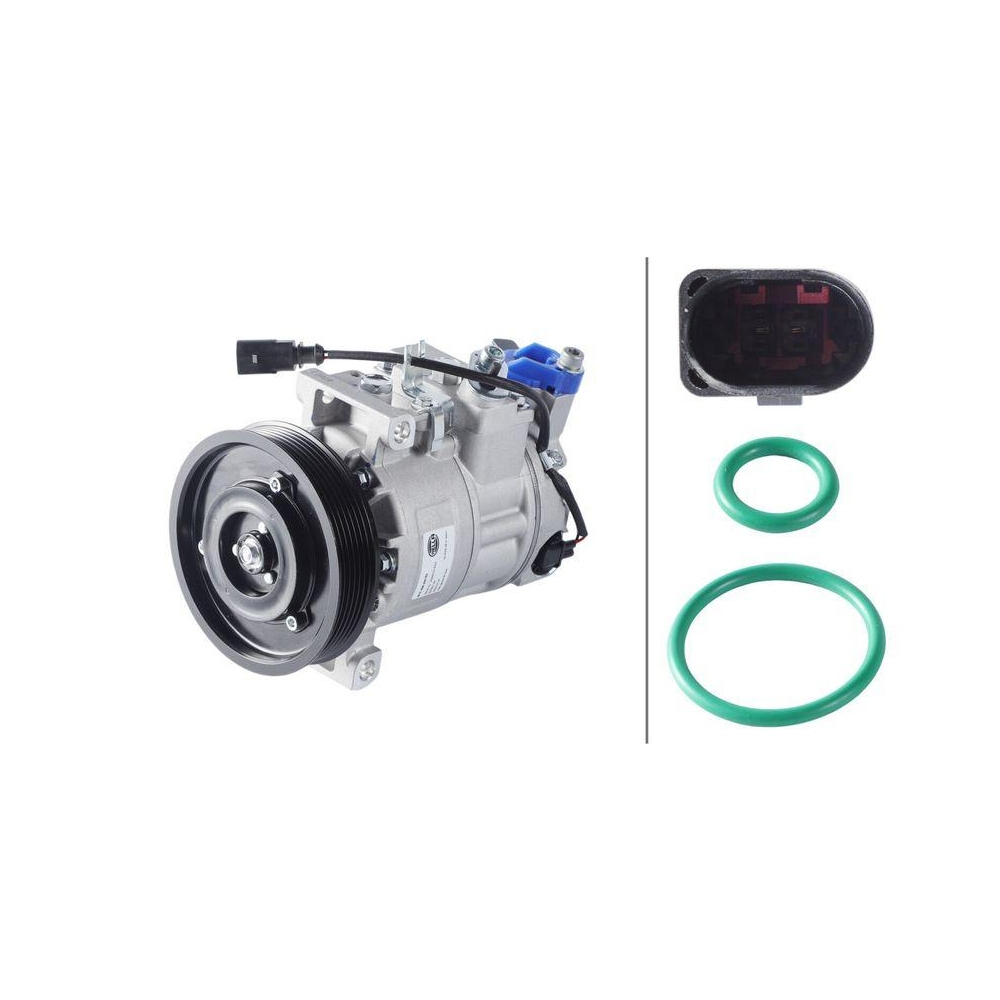 HELLA Kompressor, Klimaanlage 8FK 366 200-531 >>> Easy2Fit <<< f&uuml;r AUDI VW CUPRA