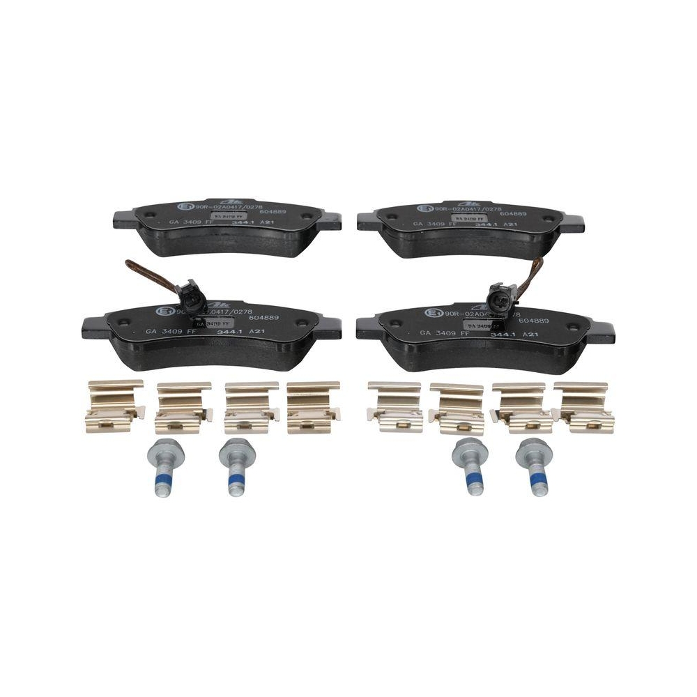 Bremsbelagsatz, Scheibenbremse ATE 13.0460-4889.2 für CITROËN FIAT OPEL PEUGEOT