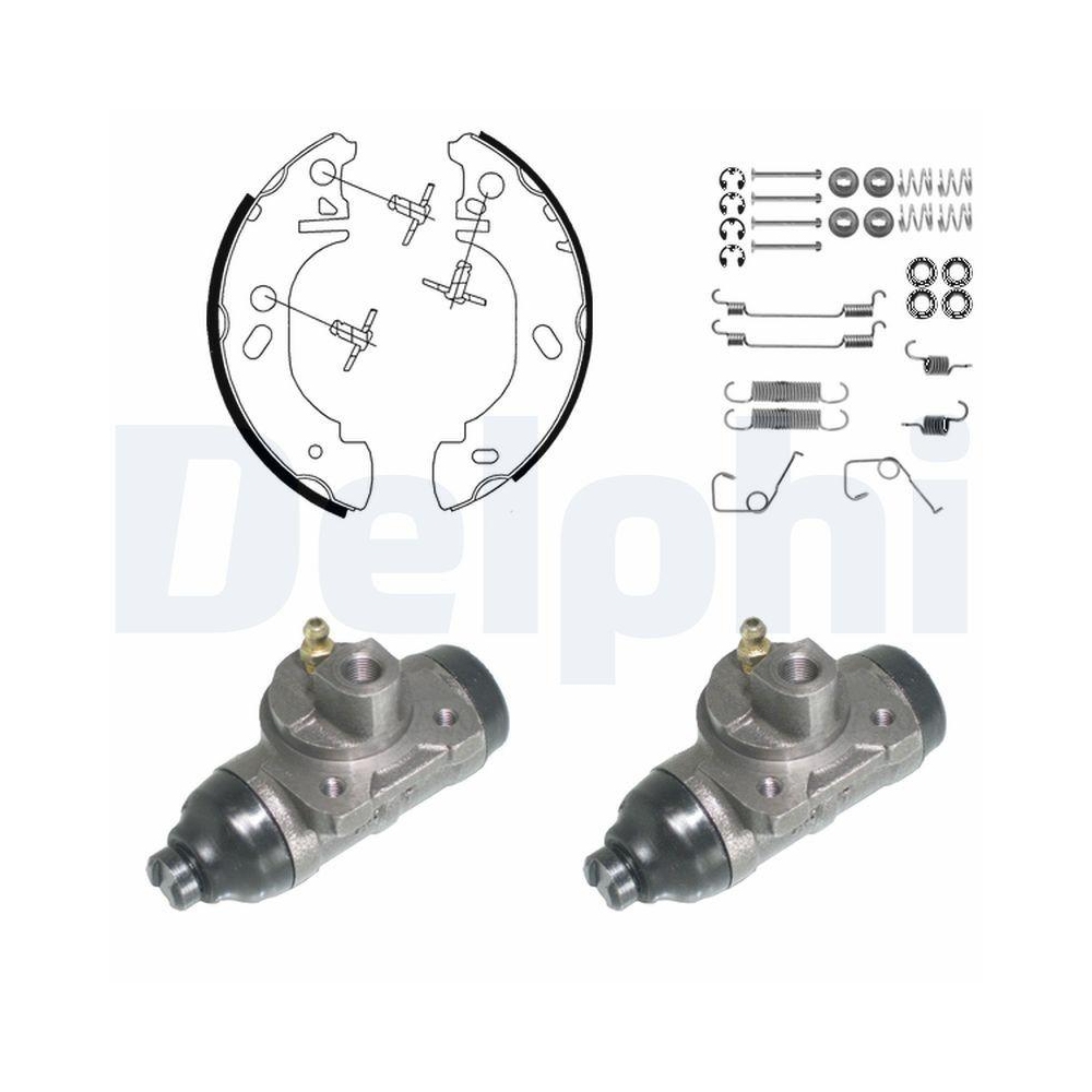 Bremsbackensatz DELPHI KP957 für FORD, Hinterachse