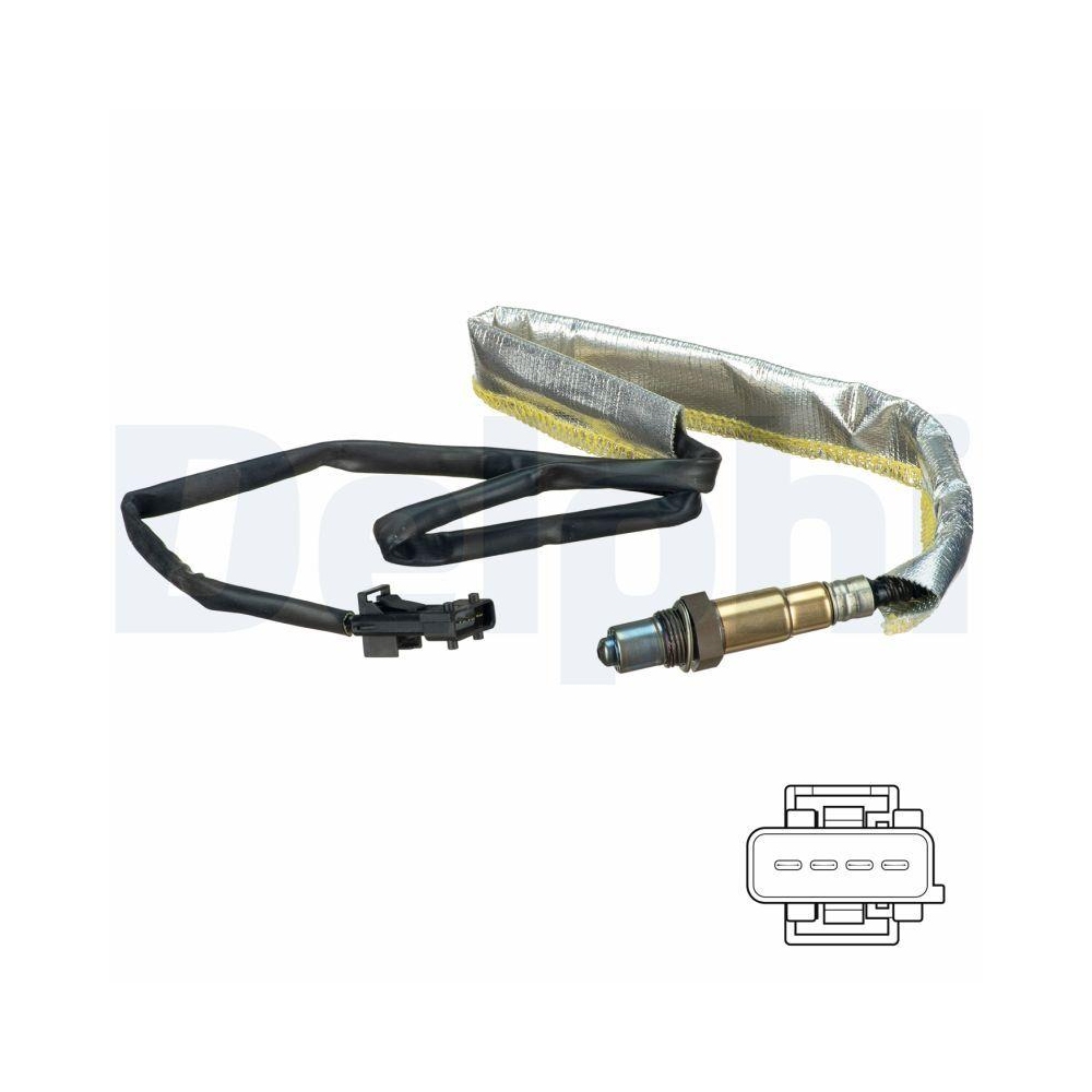 DELPHI ES20635-12B1 Lambdasonde f&uuml;r VOLVO, nach Katalysator