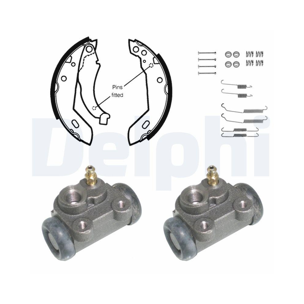 DELPHI KP963 Bremsbackensatz f&uuml;r RENAULT, Hinterachse