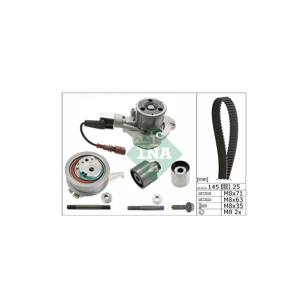 Wasserpumpe + Zahnriemensatz Schaeffler INA 530 0759 30 f&uuml;r AUDI SEAT SKODA VW