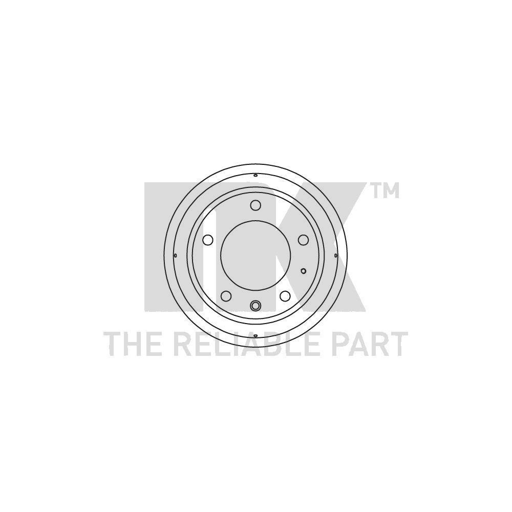 Bremstrommel NK 251212 f&uuml;r LAND ROVER, Hinterachse